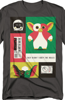 They Didn't Obey The Rules Collage Gremlins T-Shirt