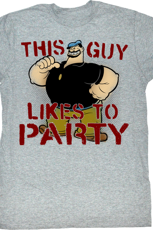 This Guy Likes To Party Popeye T-Shirtmain product image