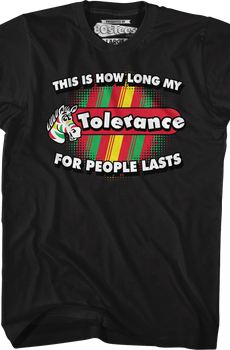 This Is How Long My Tolerance For People Lasts T-Shirt