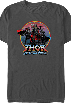 Thor Love And Thunder Heroic Circle Marvel Comics T-Shirt