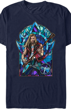 Thor Love And Thunder Stained Glass Window Marvel Comics T-Shirt