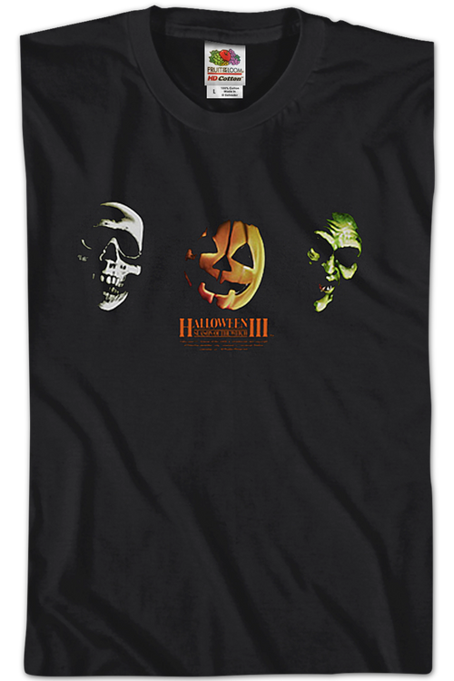 Three Scary Masks Halloween III Season of the Witch T-Shirtmain product image