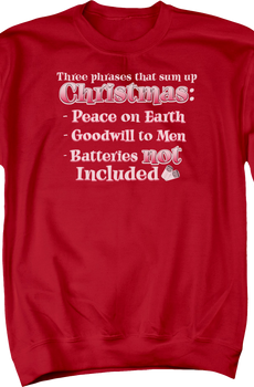 Three Phrases That Sum Up Christmas Sweatshirt