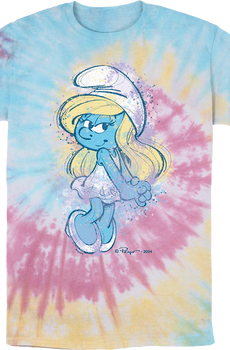 Tie Dye Smurfette Smurfs T-Shirt