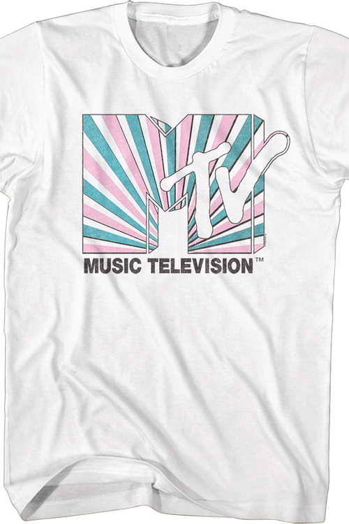 Tie Dye Stripes Logo MTV Shirtmain product image