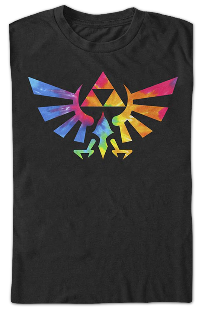 Tie Dye Trifoce Logo Legend of Zelda TShirt