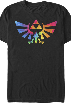 Tie Dye Trifoce Logo Legend of Zelda T-Shirt