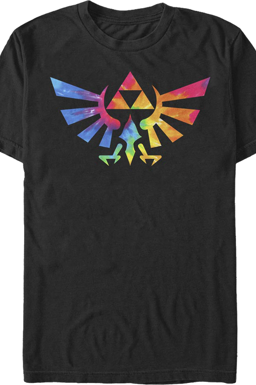 Tie Dye Trifoce Logo Legend of Zelda T-Shirtmain product image