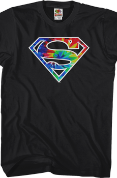 Tie Dyed Logo Superman T-Shirt