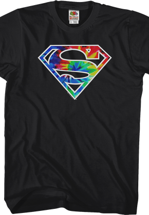 Tie Dyed Logo Superman T-Shirt
