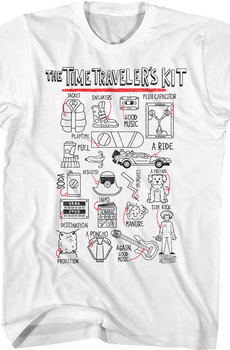 Time Traveler's Kit Back To The Future T-Shirt