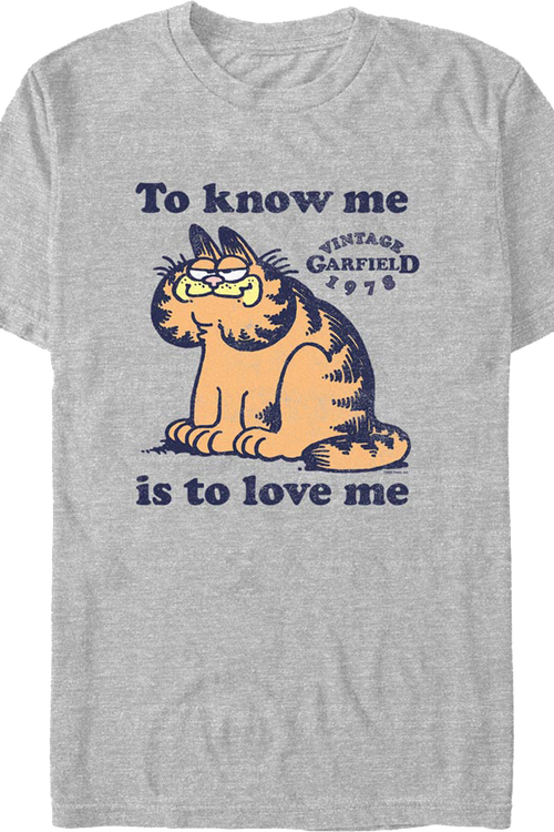 To Know Me Is To Love Me Garfield T-Shirtmain product image