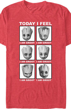 Today I Feel Groot Guardians Of The Galaxy T-Shirt