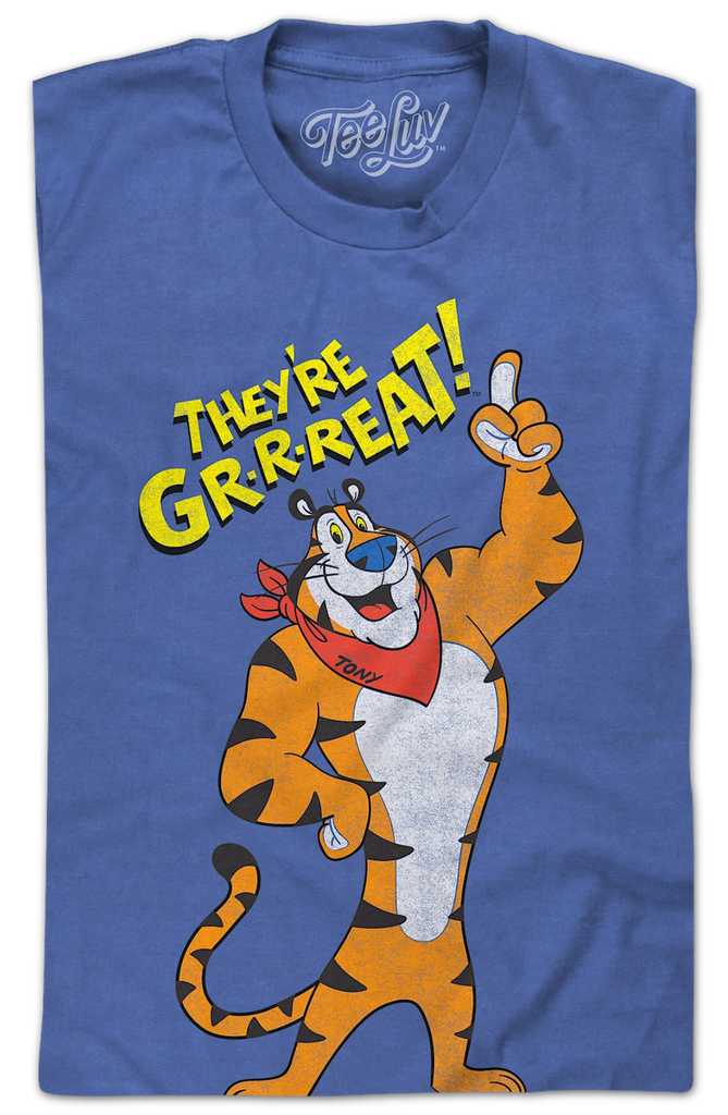 Tony the deals tiger blue shirt