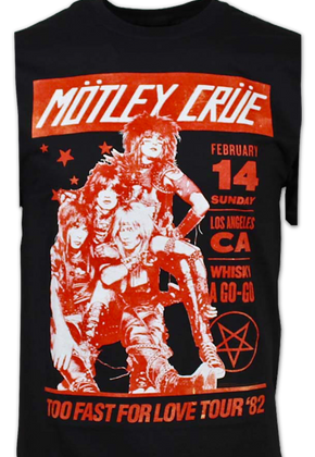Too Fast For Love Tour Motley Crue T-Shirt