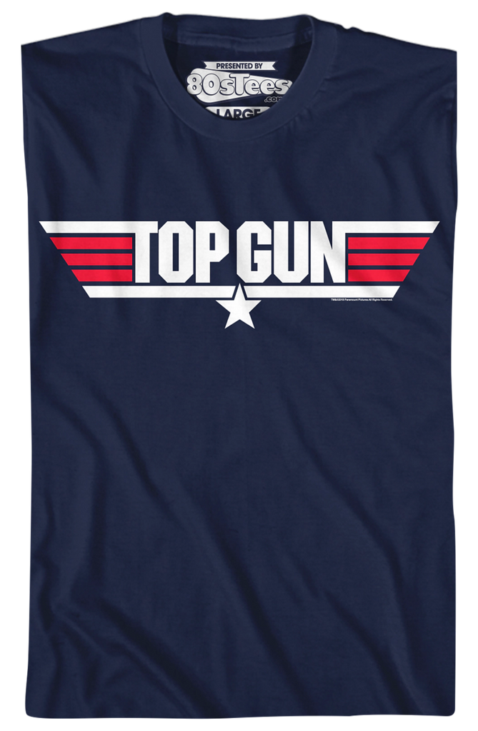 Top Gun Logo T-Shirt: 80s Movies Top Gun T-shirt