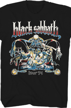 Front & Back US Tour '74 Black Sabbath T-Shirt