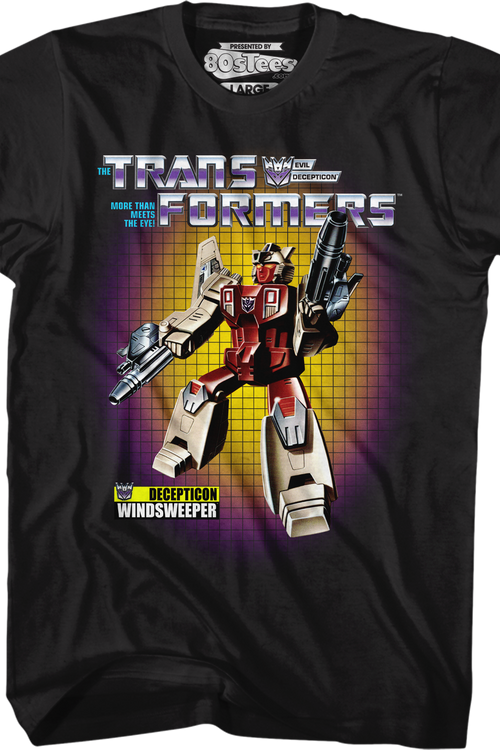 Box Art Windsweeper Transformers T-Shirtmain product image