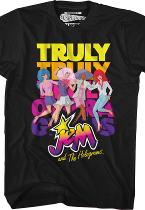 Truly Outrageous Group Pose Jem And The Holograms T-Shirt
