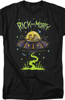 UFO Cruiser Rick And Morty T-Shirt