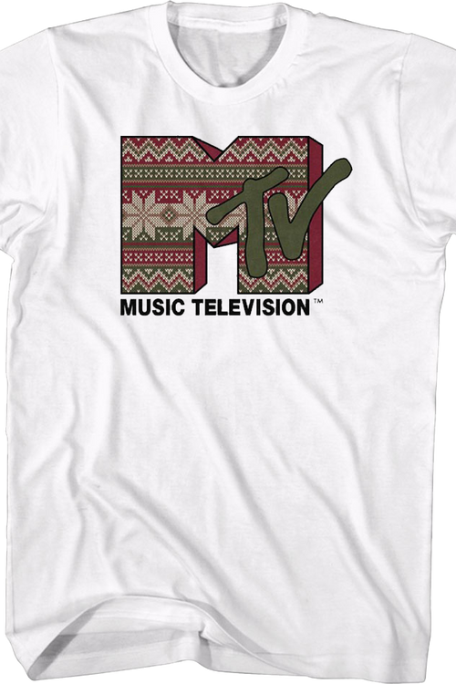 Ugly Christmas Sweater Logo MTV Shirtmain product image
