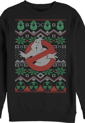 Ugly Faux Knit Ghostbusters Sweatshirt