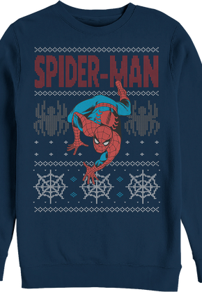 Ugly Faux Knit Spider-Man Sweatshirt