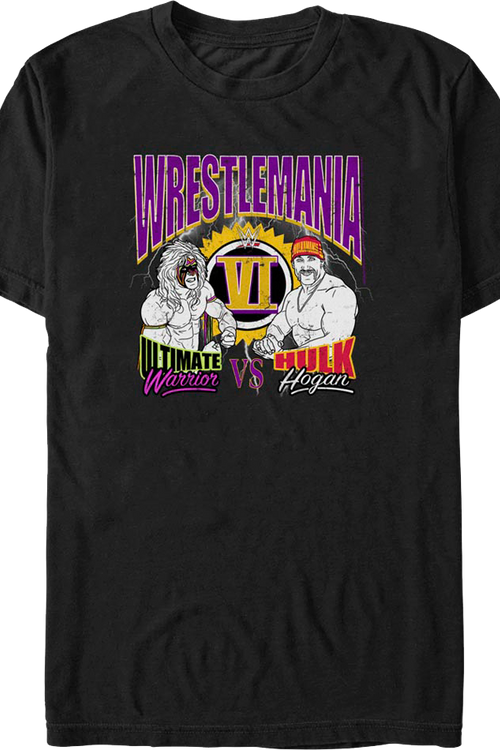Ultimate Warrior vs Hulk Hogan WrestleMania VI T-Shirtmain product image