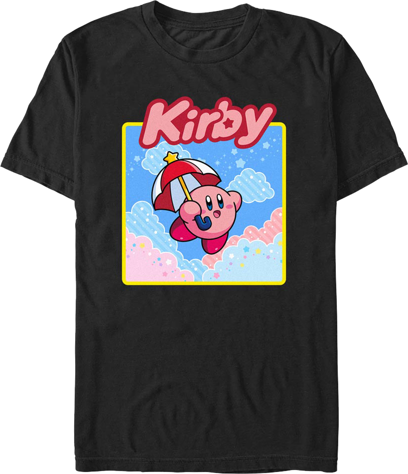 T-shirt Enfant Kirby Vendax - Unisexe, 100% Coton, Impression Professionnelle, Couleur Noir