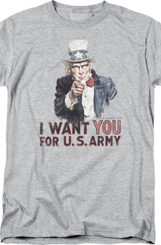 Uncle Sam I Want You For U.S. Army T-Shirt