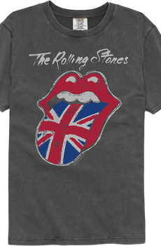 Union Jack Tongue Rolling Stones Comfort Colors Brand T-Shirt