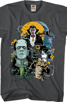 Universal Monsters Collage T-Shirt