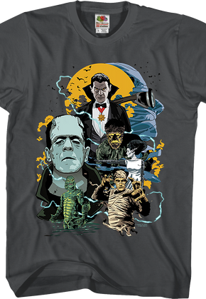 Universal Monsters Collage T-Shirt