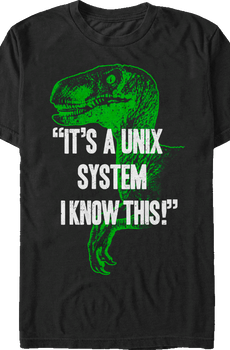 Unix System Jurassic Park T-Shirt