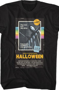 VHS Box Art Halloween T-Shirt