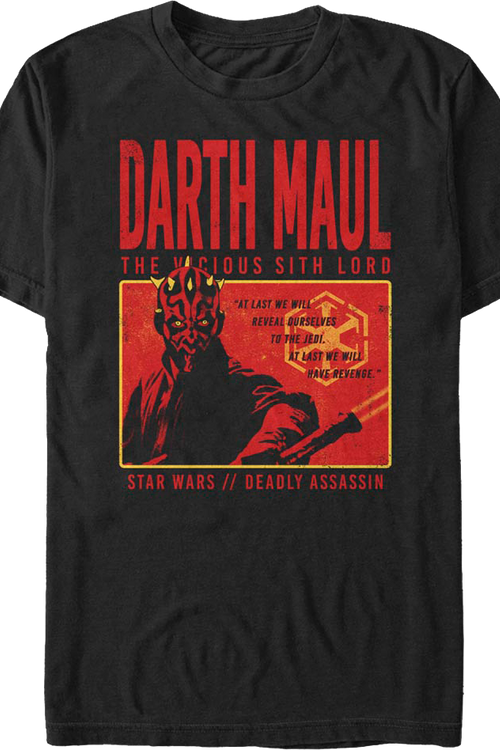 Vicious Sith Lord Darth Maul Star Wars T-Shirtmain product image