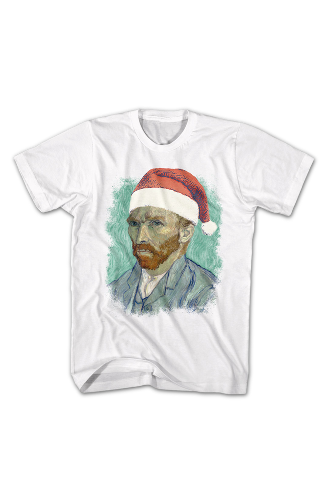 Vincent van Gogh In Santa Claus Hat Art Gallery TShirt