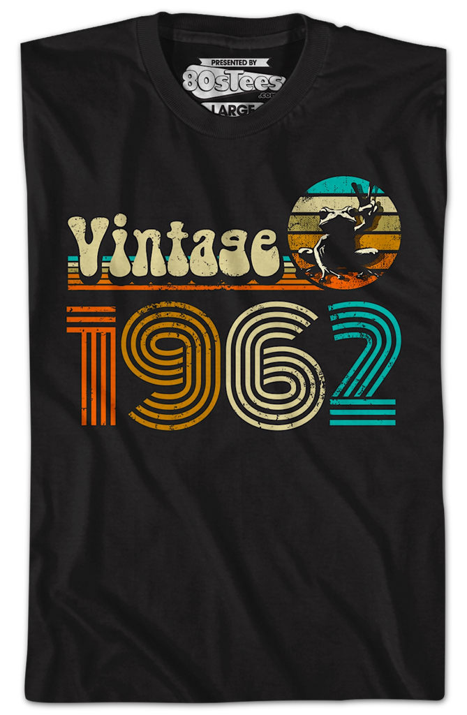 T-Shirt Vintage 1962 – Cadeau 63ème Anniversaire Motard – Style Rétro Et Usé – Coupe Classique Homme - 3
