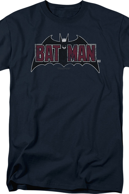 Vintage Blue Batman Logo DC Comics T-Shirtmain product image