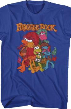 Vintage Blue Group Picture Fraggle Rock T-Shirt