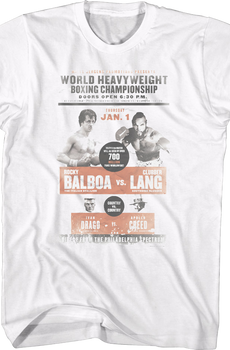 Vintage Boxing Poster Rocky T-Shirt