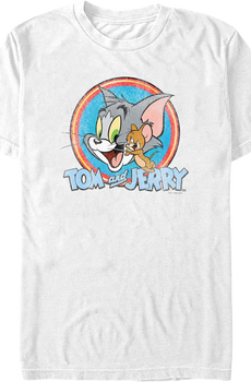 Vintage Circle Tom And Jerry T-Shirt
