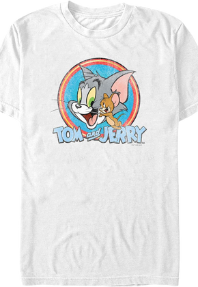 Vintage Circle Tom And Jerry T-Shirt