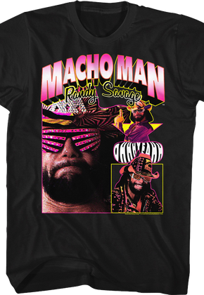 Vintage Collage Macho Man Randy Savage T-Shirt