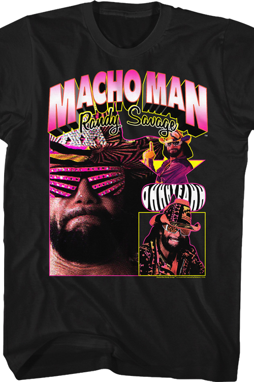 Vintage Collage Macho Man Randy Savage T-Shirtmain product image