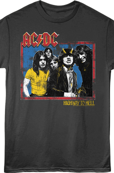 Vintage Colors Highway To Hell ACDC T-Shirt