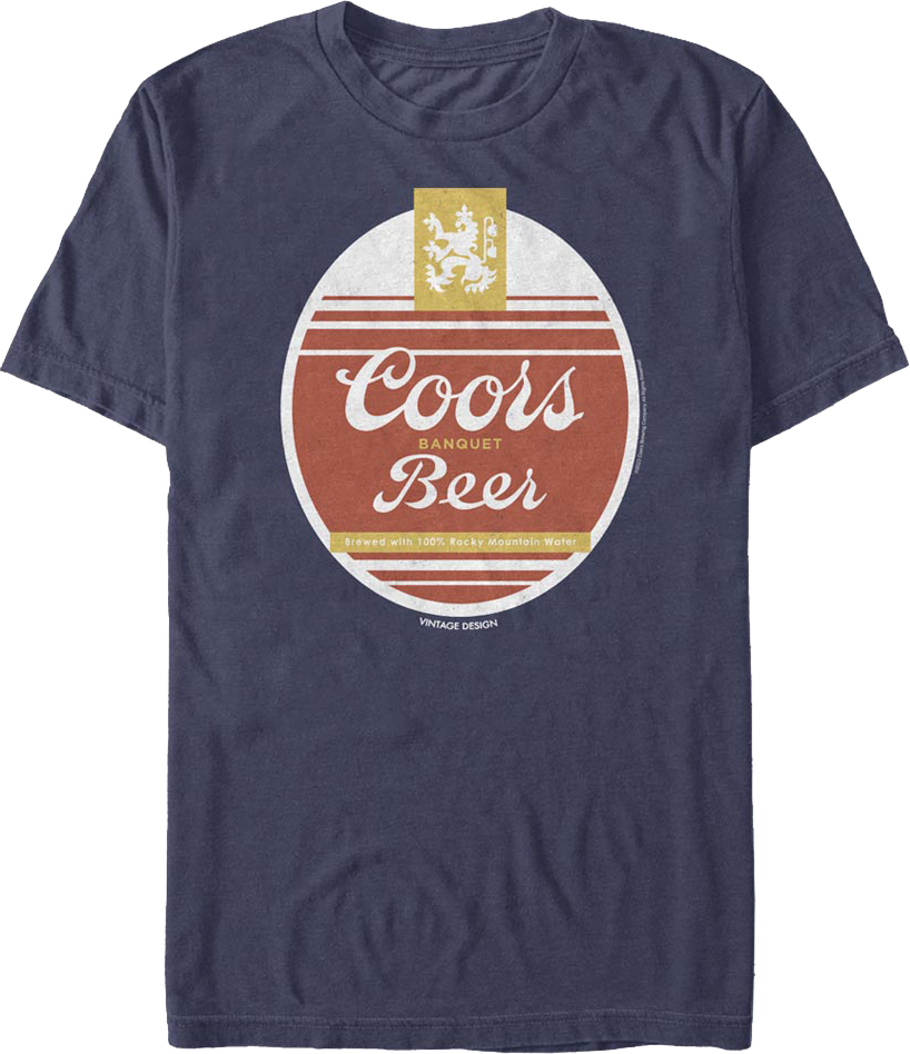 Coors Banquet ヴィンテージ調 プリントTシャツ ビックロゴ ビール Coors Banquet プリントTシャツ – 古着屋Top of the Hillの