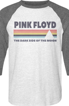 Vintage Dark Side of the Moon Pink Floyd Raglan Baseball Shirt