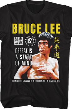 Vintage Defeat Is A State Of Mind Bruce Lee T-Shirt