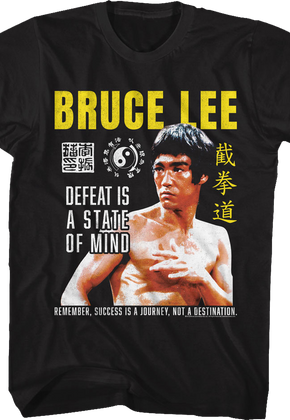 Vintage Defeat Is A State Of Mind Bruce Lee T-Shirt